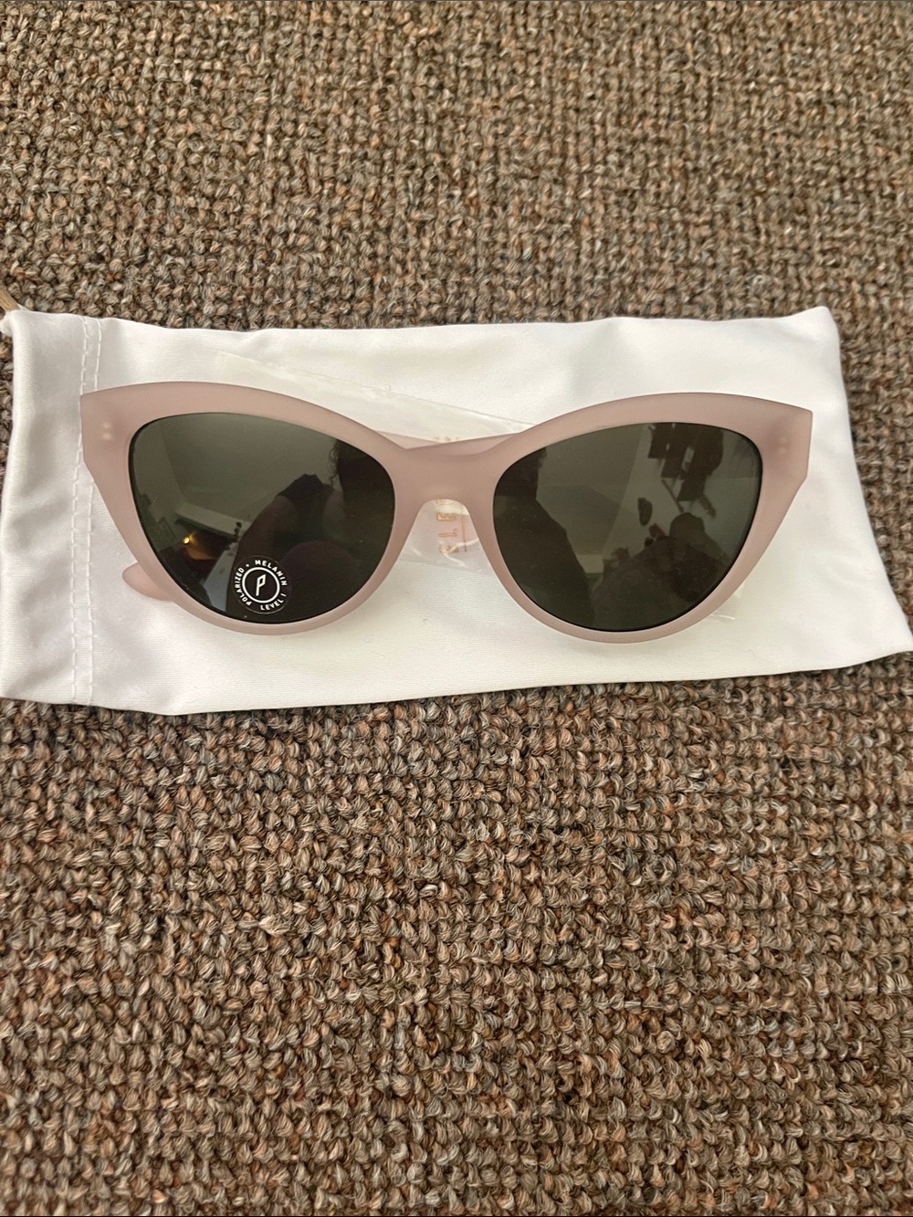 Electric Matte Pink Cat Eye Sunglasses with Dark Lenses